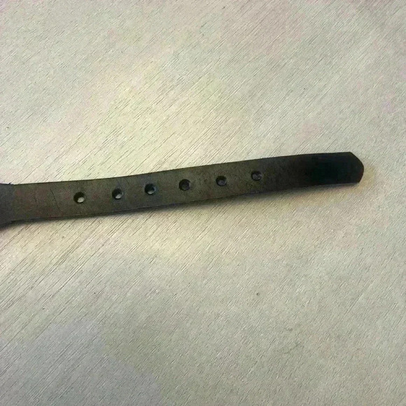 Leather Western Gold and Silver Concho Belt - Picture 5 of 6